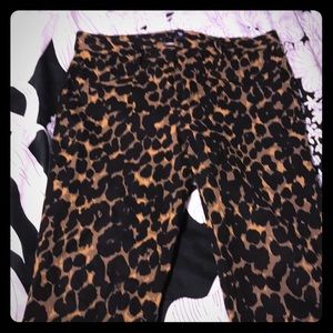Leopard print pants